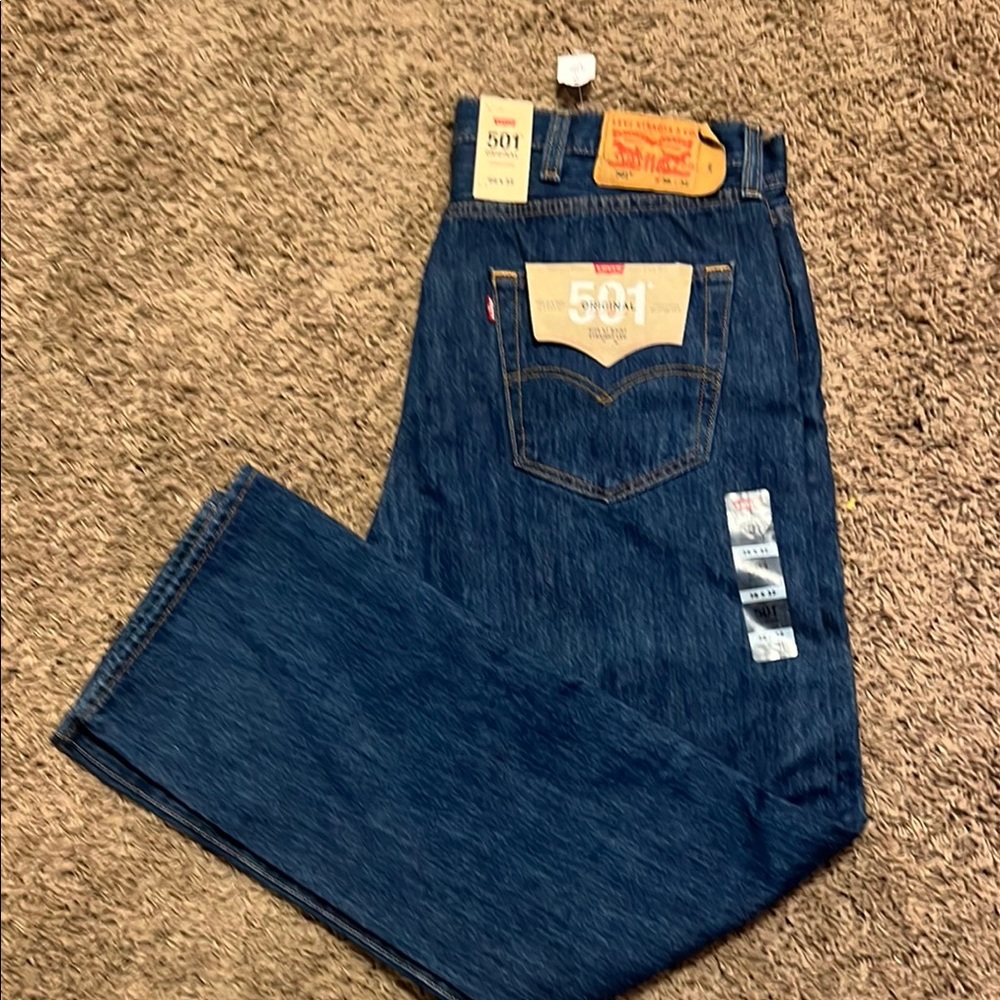 Levi's Buttonfly 501’s Men's Blue Jeans Size 38x32